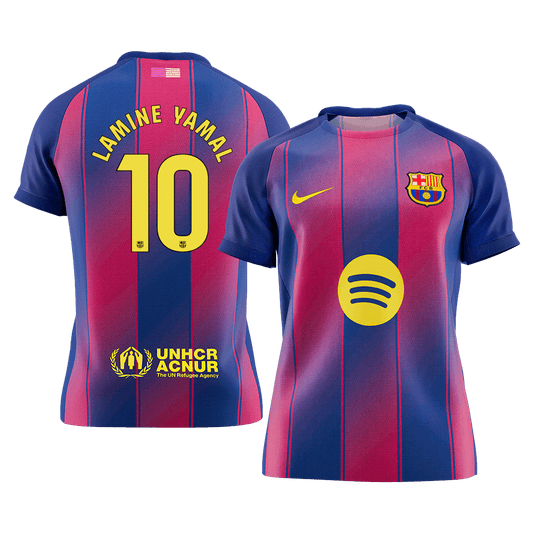 LAMINE YAMAL #10 Men's Barcelona 2025/26 Home Soccer Jersey [PREMIUM]
