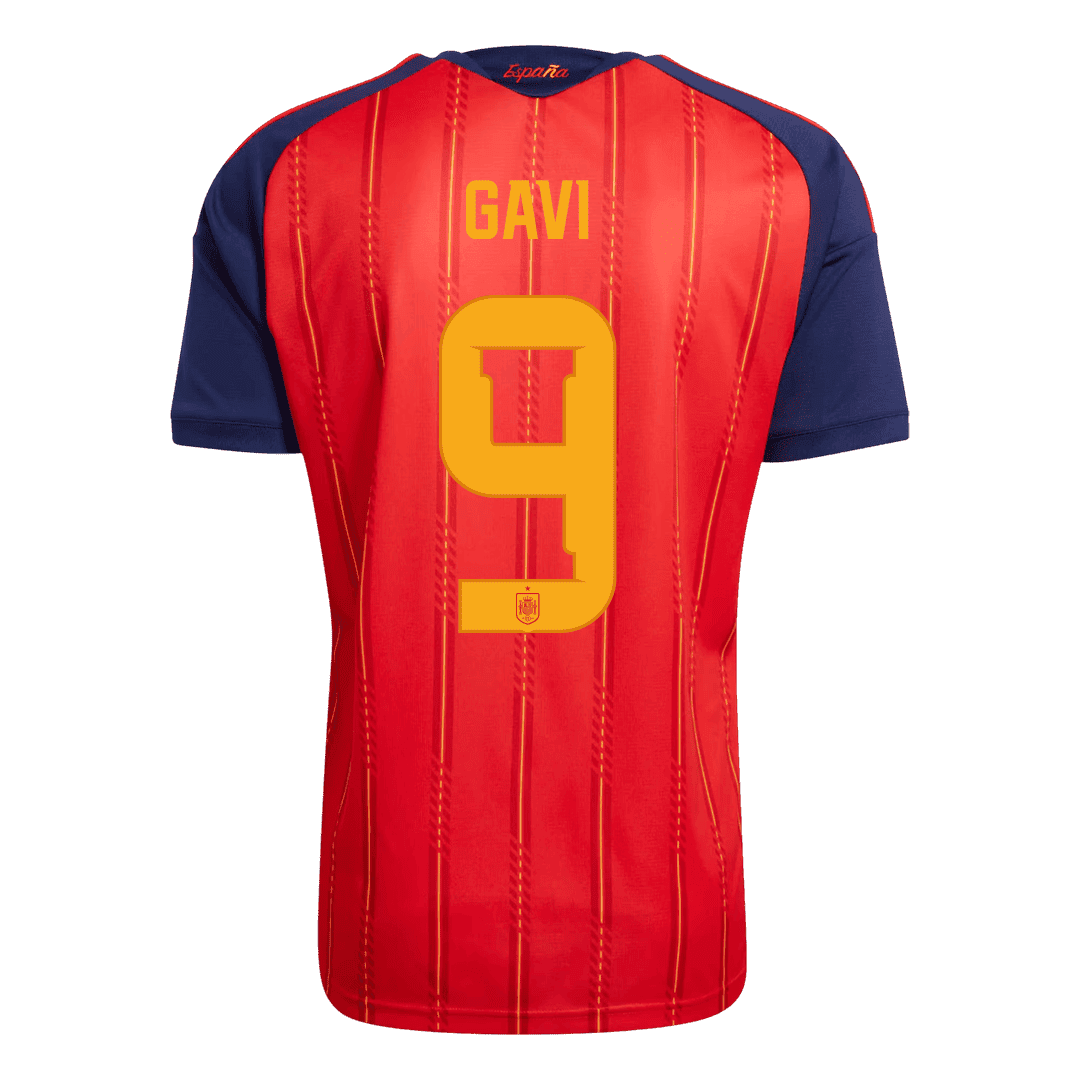GAVI #9 Men's Spain World Cup 2026 Champion Edition Home Soccer Jersey