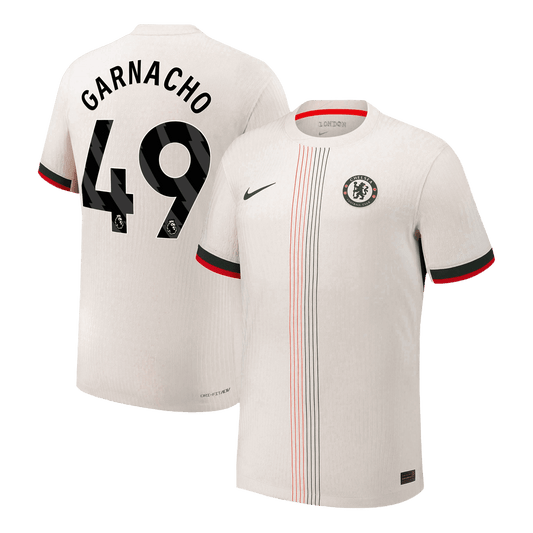 GARNACHO #49 Men's Chelsea 2025/26 Player Version Away Soccer Jersey - Slim Fit