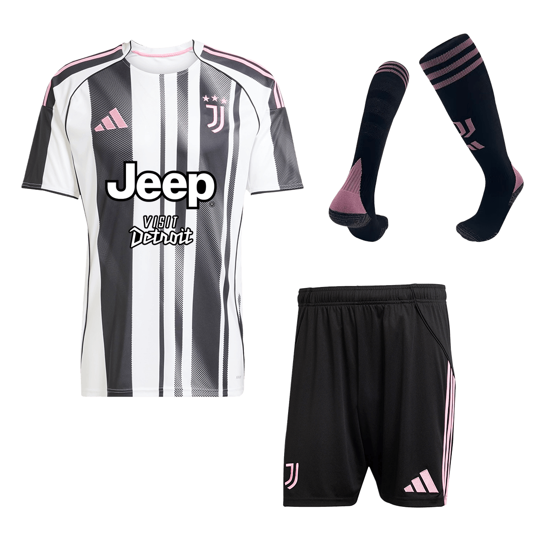 Men's Juventus 2025/26 Home Soccer Jersey Full Kit