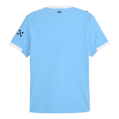 Men's Manchester City 2025/26 Player Version Home Soccer Jersey - Slim Fit