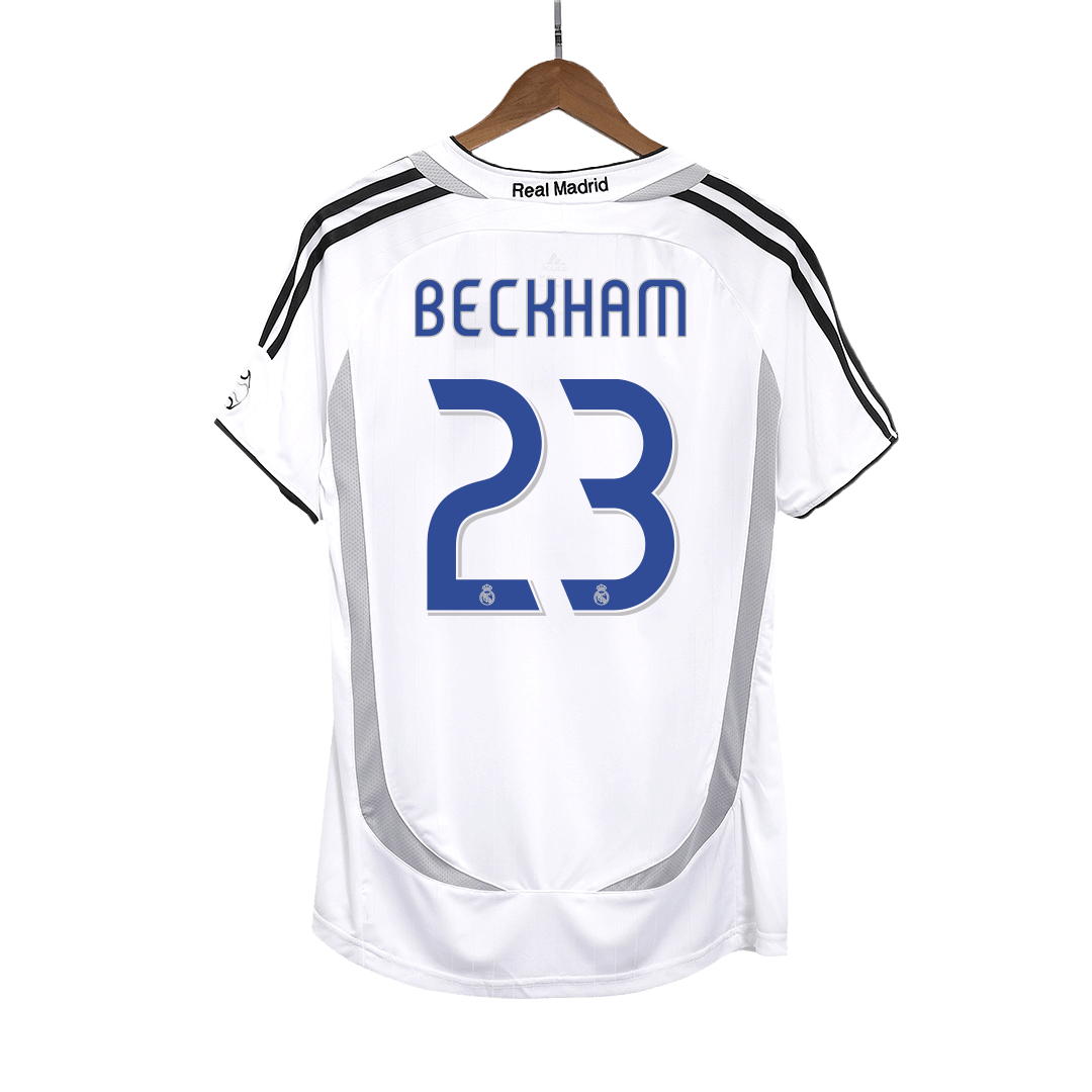 Retro BECKHAM #23 Men's Real Madrid 2006/07 Home Soccer Jersey