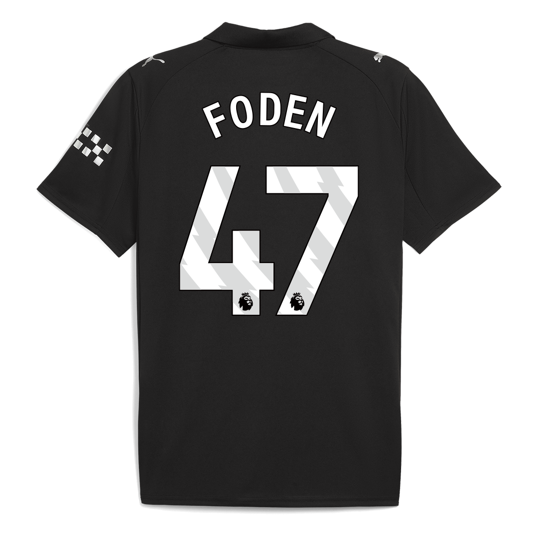 FODEN #47 Men's Manchester City 2025/26 Away Soccer Jersey
