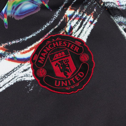 Men's Manchester United 2025/26 Pre-Match Long Sleeve Soccer Jersey
