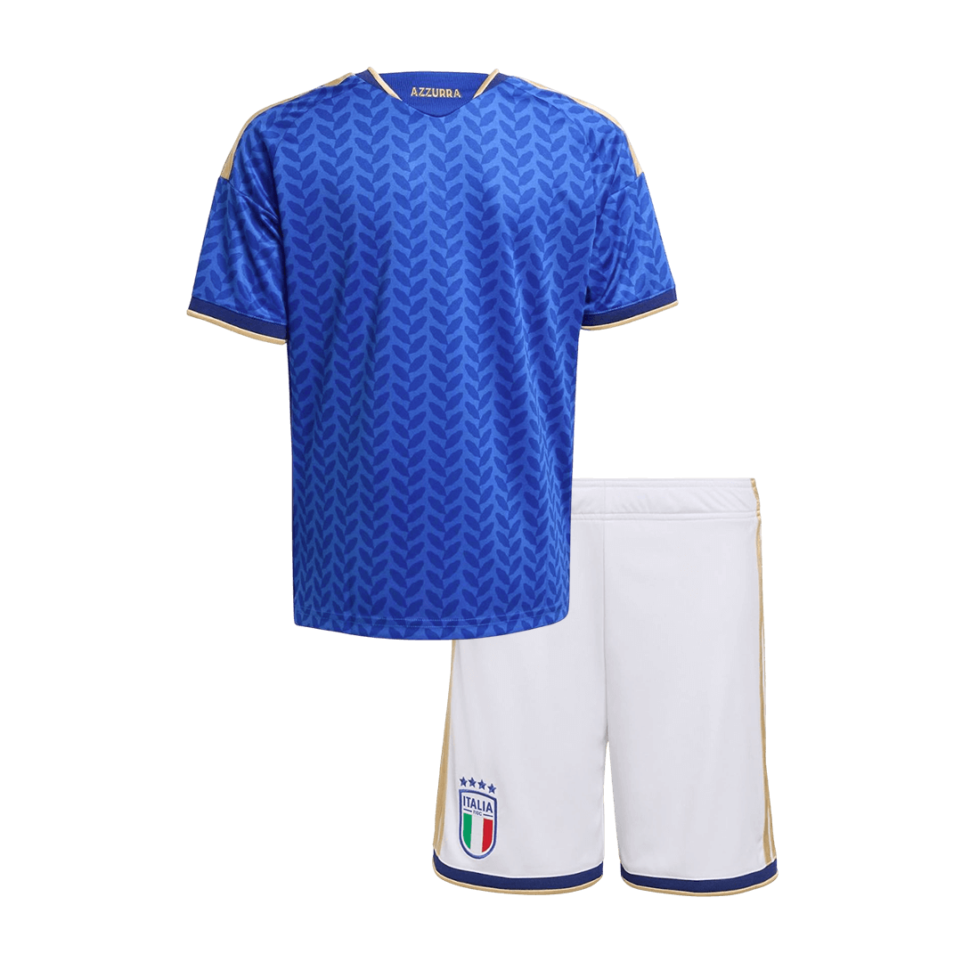 Kid's Italy World Cup 2026 Home Soccer Jersey Kit [PREMIUM]