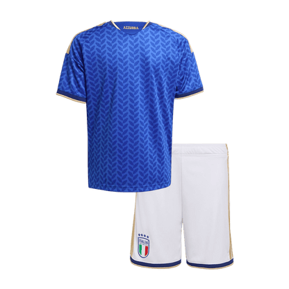 Kid's Italy World Cup 2026 Home Soccer Jersey Kit [PREMIUM]