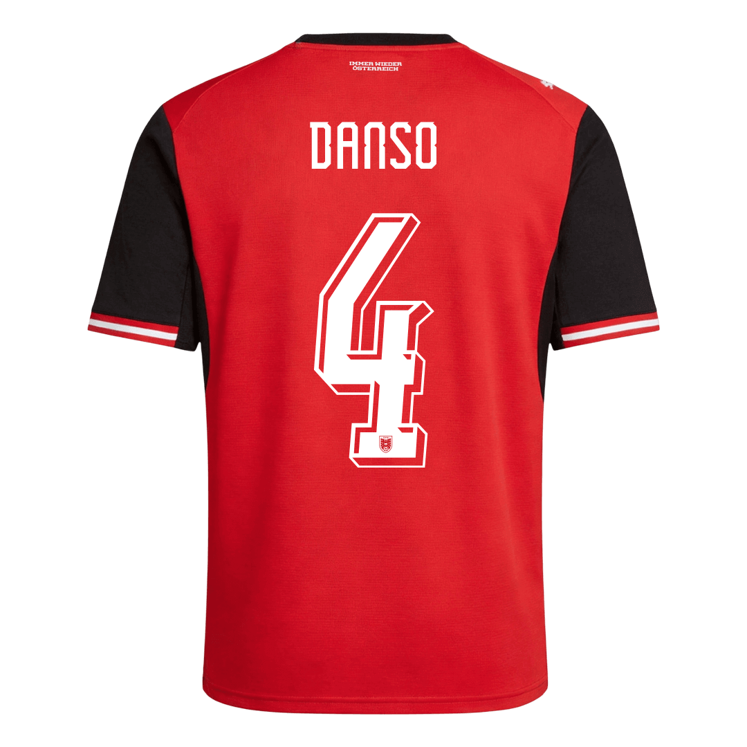 DANSO #4 Men's Austria World Cup 2026 Home Soccer Jersey