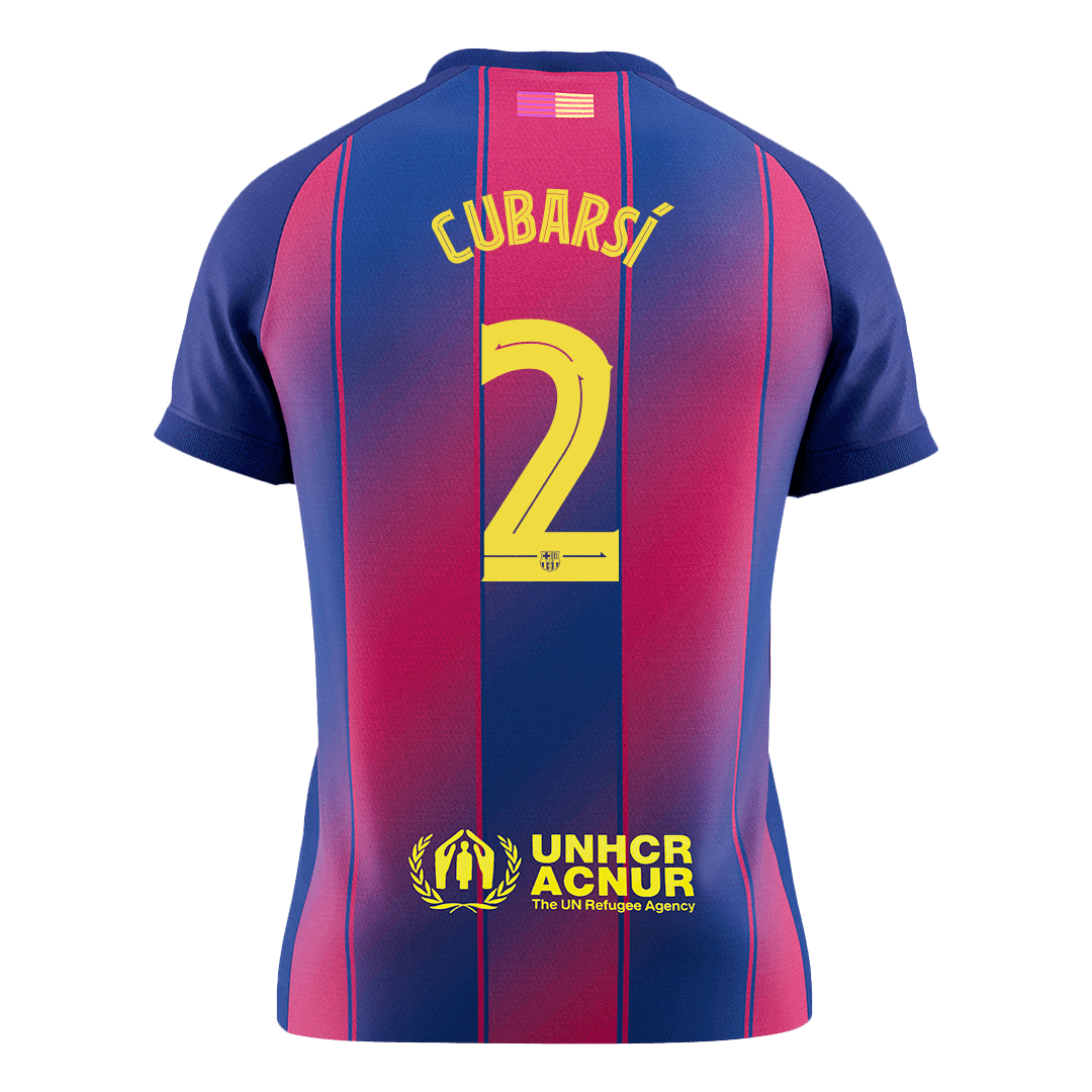 CUBARSÍ #2 Men's Barcelona UCL 2025/26 Home Soccer Jersey [PREMIUM]
