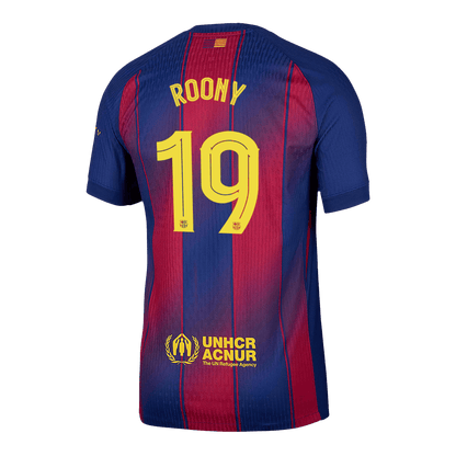 ROONY #19 Men's Barcelona UCL 2025/26 Player Version Home Soccer Jersey - Slim Fit
