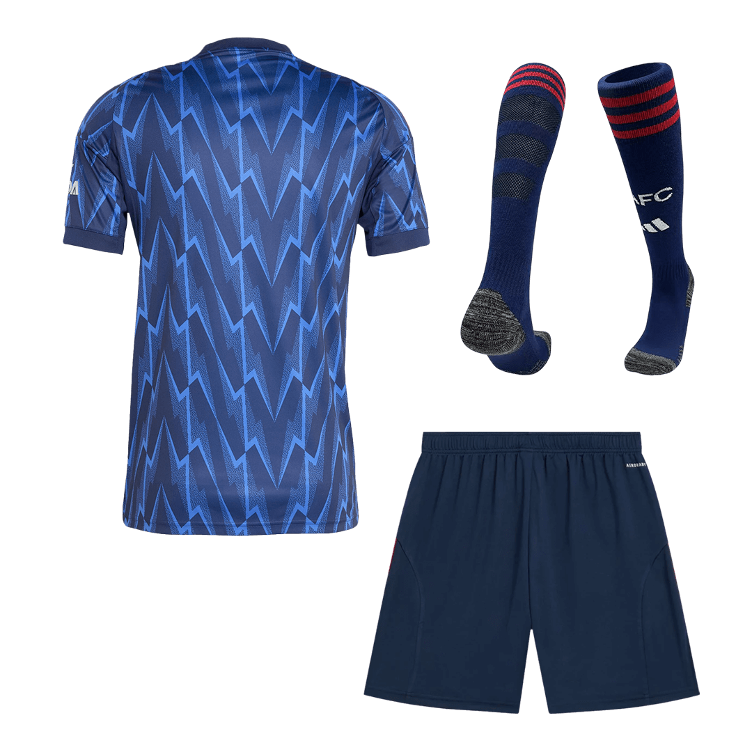 Men's Arsenal 2025/26 Away Soccer Jersey Full Kit