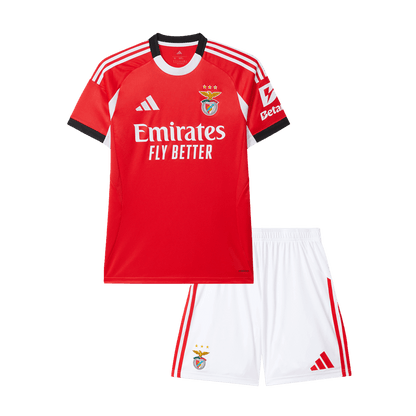Kid's Benfica 2025/26 Home Soccer Jersey Kit