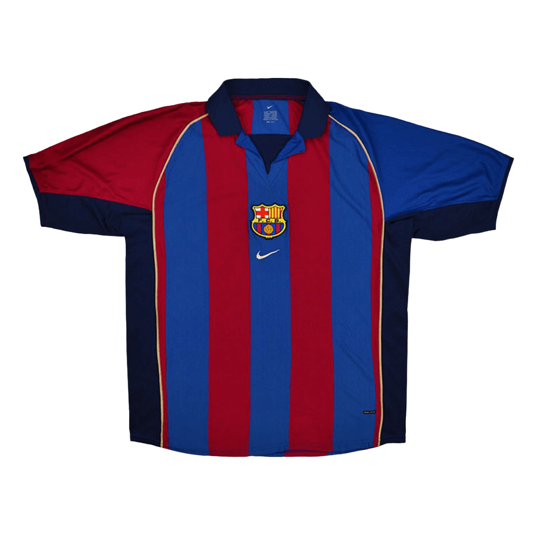 Retro Men's Barcelona 2001/02 Home Soccer Jersey