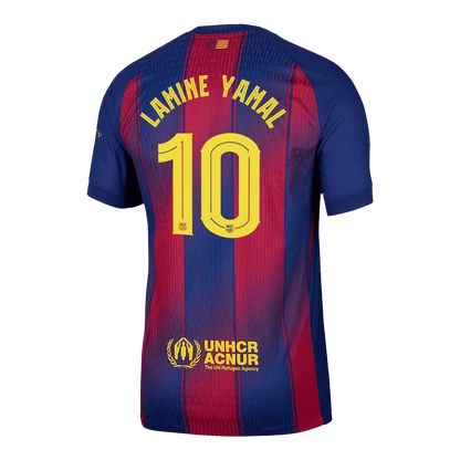 LAMINE YAMAL #10 Men's Barcelona UCL 2025/26 Player Version Home Soccer Jersey - Slim Fit