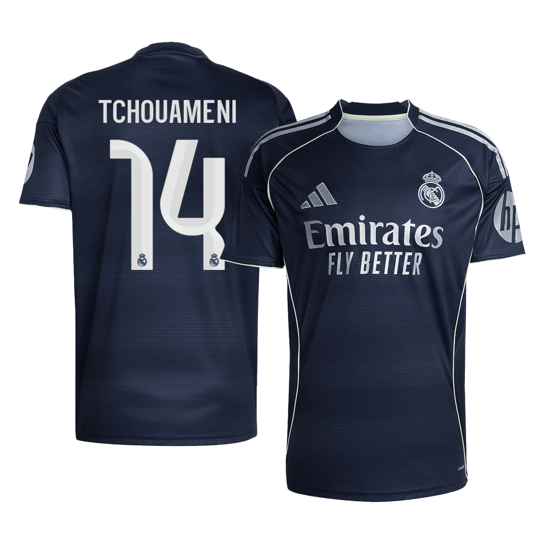 TCHOUAMENI #14 Men's Real Madrid 2025/26 Away Soccer Jersey [PREMIUM]