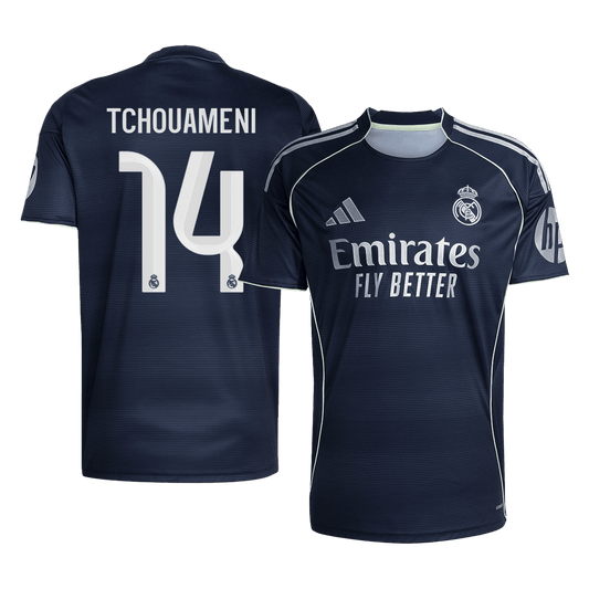 TCHOUAMENI #14 Men's Real Madrid 2025/26 Away Soccer Jersey [PREMIUM]
