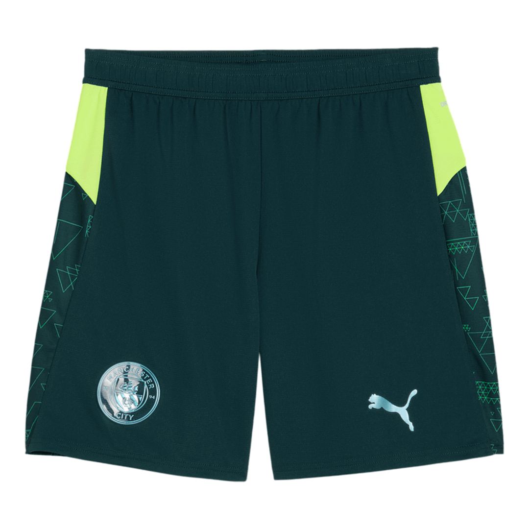 Men's Manchester City 2025/26 Fourth Away Soccer Shorts