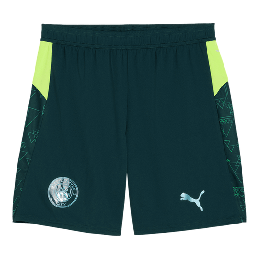 Men's Manchester City 2025/26 Fourth Away Soccer Shorts