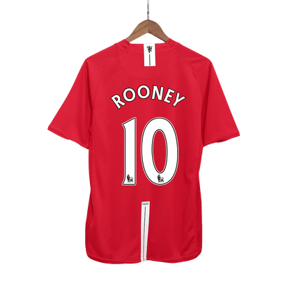 Retro ROONEY #10 Men's Manchester United 2007/08 Home Soccer Jersey