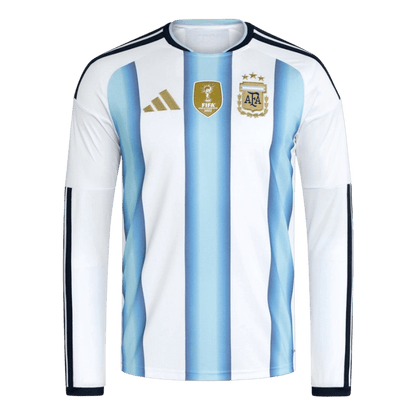 Men's Argentina World Cup 2026 Home Long Sleeve Soccer Jersey