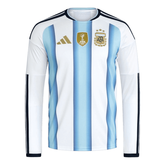 Men's Argentina World Cup 2026 Home Long Sleeve Soccer Jersey