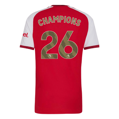 CHAMPIONS #26 Men's Arsenal 2026/27 Player Version Home Soccer Jersey - Slim Fit