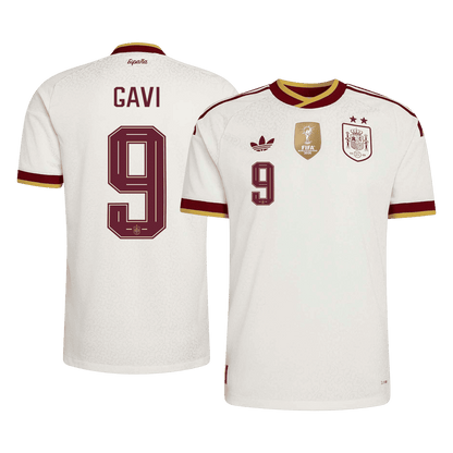 GAVI #9 Men's Spain World Cup 2026 Player Version Champion Edition Away Soccer Jersey
