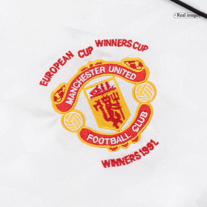 Retro Men's Manchester United 1991 Away Soccer Jersey