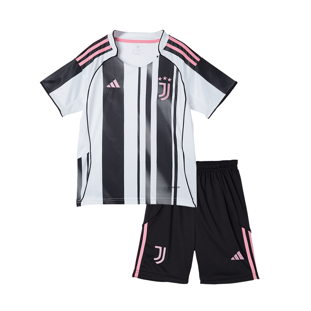 Kid's Juventus 2025/26 Home Soccer Jersey Kit