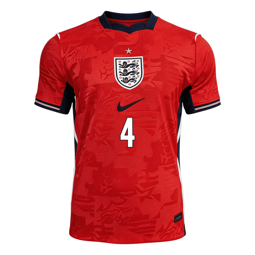 RICE #4 Men's England World Cup 2026 Away Soccer Jersey