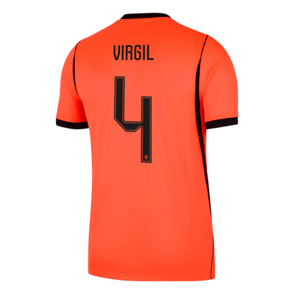 VIRGIL #4 Men's Netherlands World Cup 2026 Home Soccer Jersey