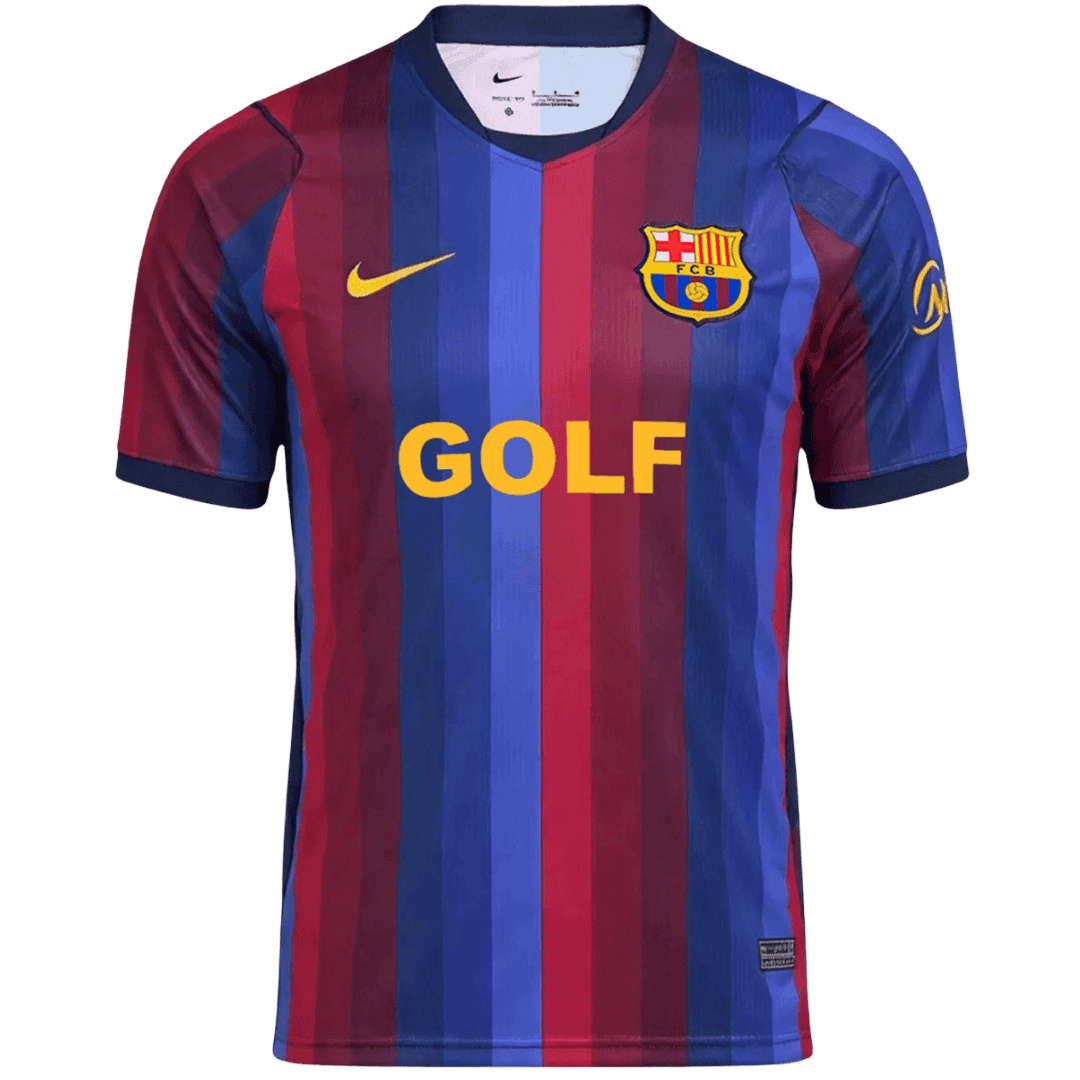 Men's Barcelona x Spotify x Golf Wang 2026/27 Home Soccer Jersey