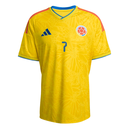 LUIS DíAZ #7 Men's Colombia World Cup 2026 Home Soccer Jersey