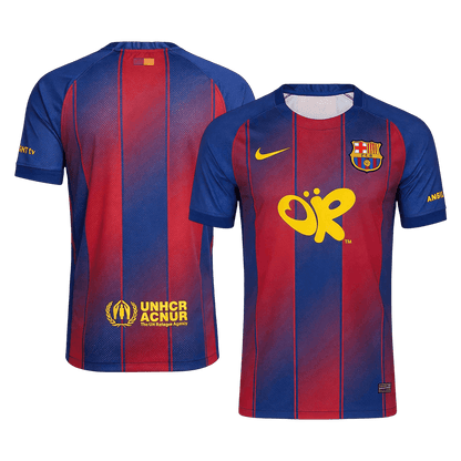 Men's Barcelona 2025/26 Home Soccer Jersey