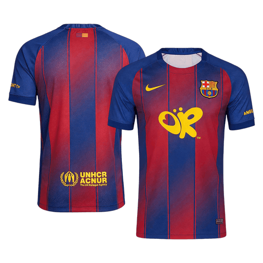Men's Barcelona 2025/26 Home Soccer Jersey