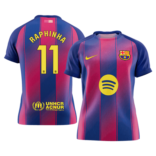 RAPHINHA #11 Men's Barcelona 2025/26 Home Soccer Jersey [PREMIUM]