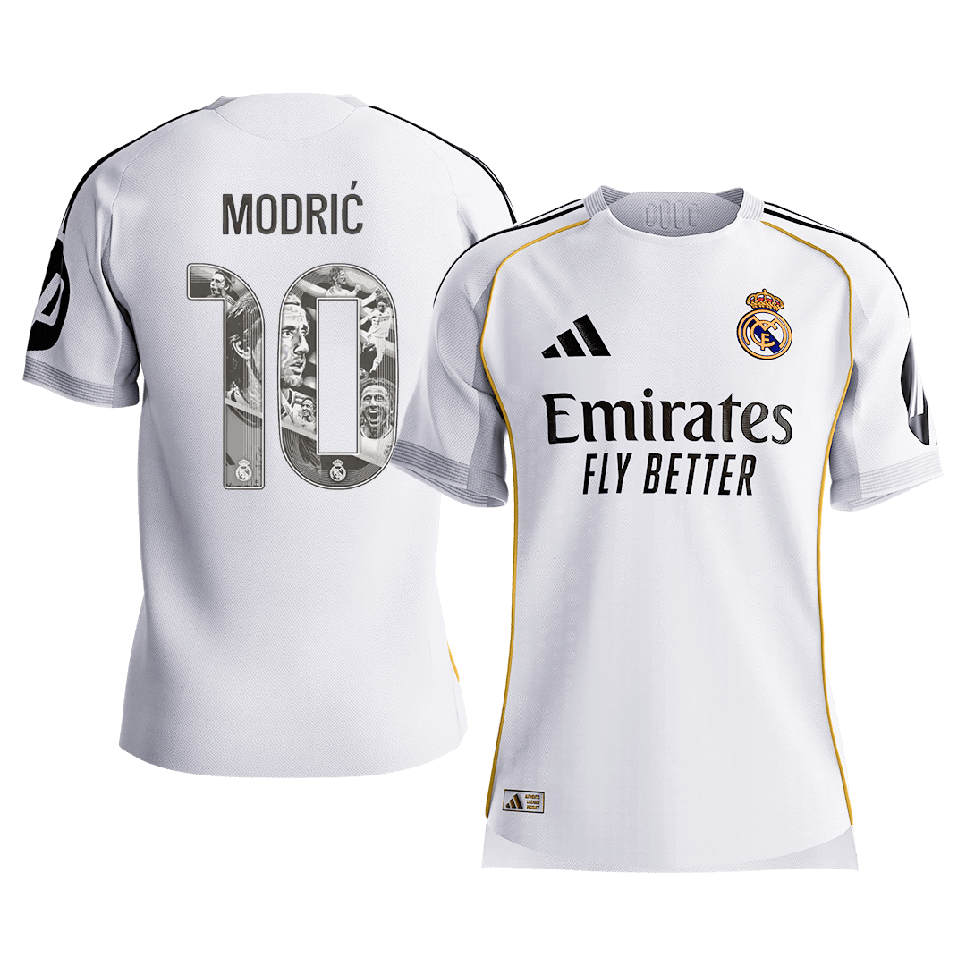 MODRIĆ Special #10 Men's Real Madrid 2025/26 Player Version Home Soccer Jersey - Slim Fit [PREMIUM]