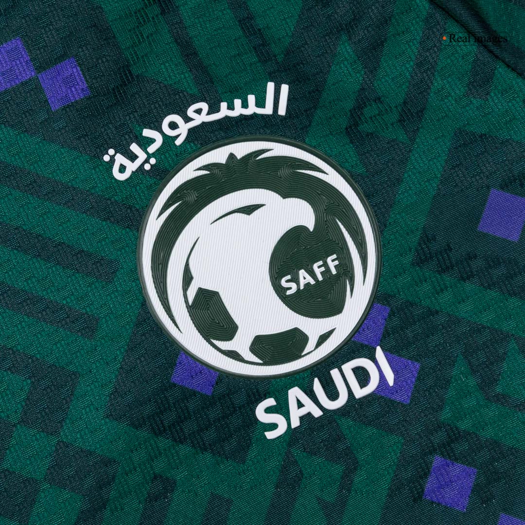 Men's Saudi Arabia World Cup 2026 Player Version Home Soccer Jersey - Slim Fit