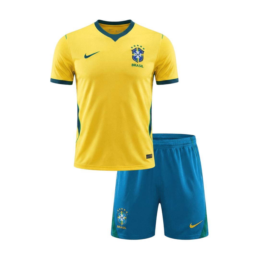Kid's Brazil World Cup 2026 Home Soccer Jersey Kit
