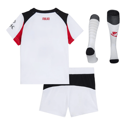 Kid's AC Milan 2025/26 Away Soccer Jersey Full Kit