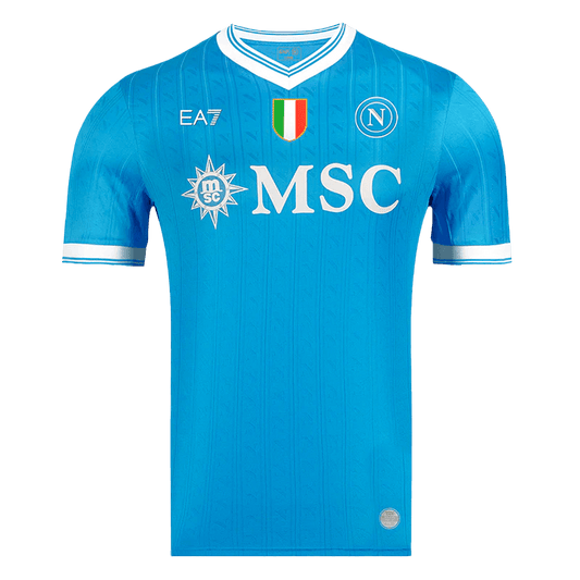 Men's Napoli 2025/26 Player Version Home Soccer Jersey - Slim Fit