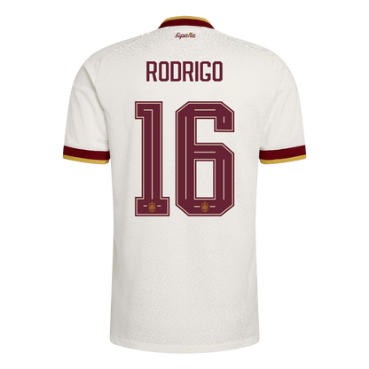 RODRIGO #16 Men's Spain World Cup 2026 Player Version Away Soccer Jersey - Slim Fit