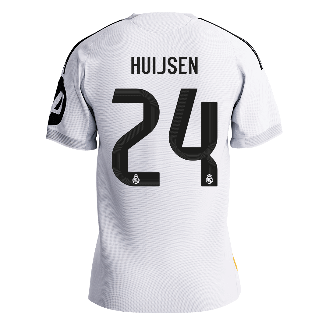 HUIJSEN #24 Men's Real Madrid 2025/26 Player Version Home Soccer Jersey - Slim Fit [PREMIUM]