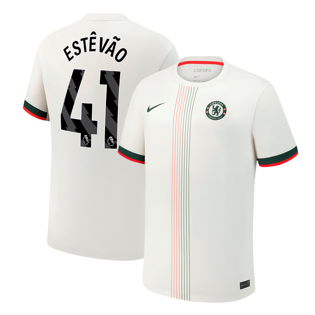 ESTÊVÃO #41 Men's Chelsea 2025/26 Away Soccer Jersey
