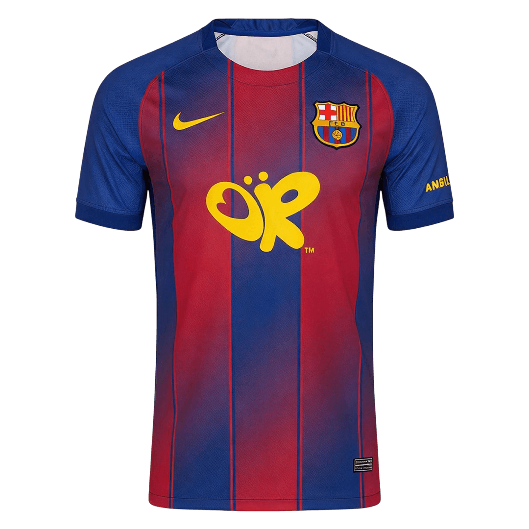 Men's Barcelona 2025/26 Home Soccer Jersey