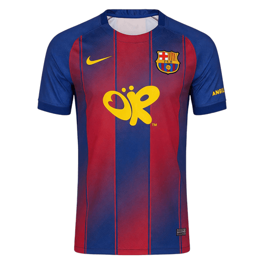 Men's Barcelona 2025/26 Home Soccer Jersey