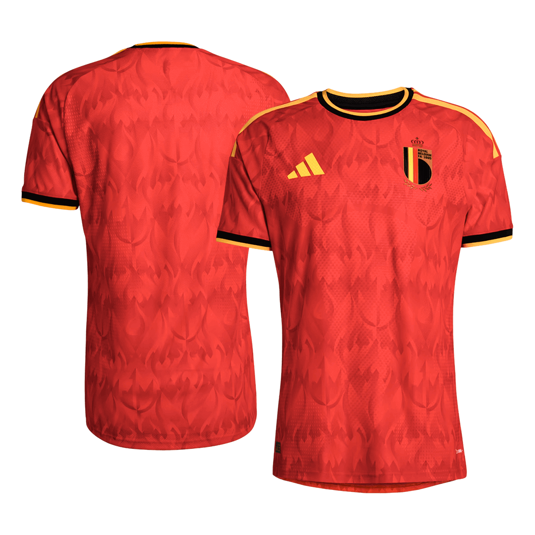 Men's Belgium World Cup 2026 Player Version Home Soccer Jersey - Slim Fit