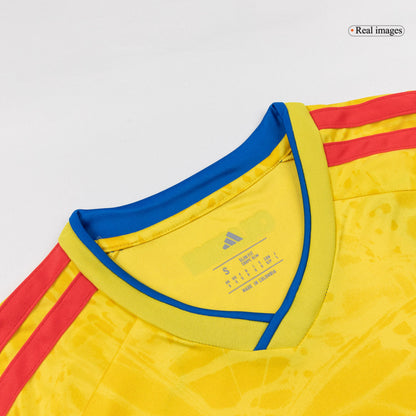 Men's Colombia World Cup 2026 Home Long Sleeve Soccer Jersey