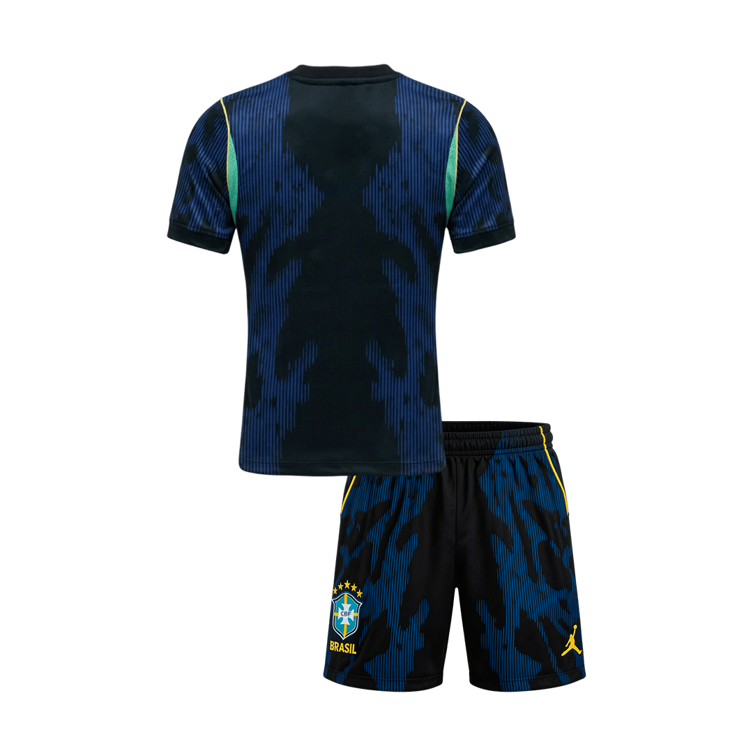 Kid's Brazil World Cup 2026 Away Soccer Jersey Kit
