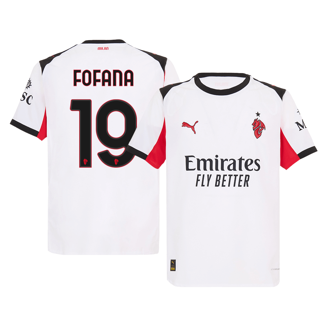 FOFANA #19 Men's AC Milan 2025/26 Player Version Away Soccer Jersey - Slim Fit