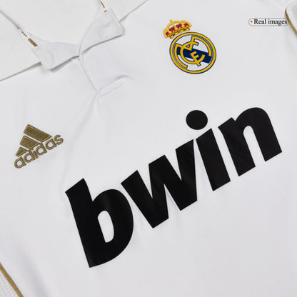 Retro Men's Real Madrid 2011/12 Home Long Sleeve Soccer Jersey